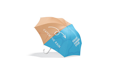 Umbrella side lying aqua campaign design design comapaign graphic design illustration logo mockup ui water