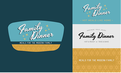 Family Dinner Meals To Go brand development branding concept design design graphic design logo logo design vector