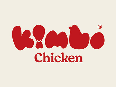 kimbo chicken abstract branding brandmark chicken design illustration lettering logo logotype wordmark