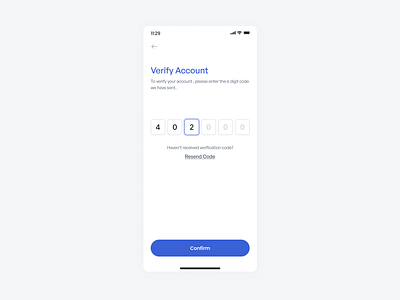 Verify Account app app design interface mobile security ui uiux