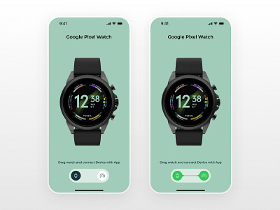 Wearable Smartwatch - Connecting App design fitness app interaction design smartwatch ui user center design user experience design ux wearable