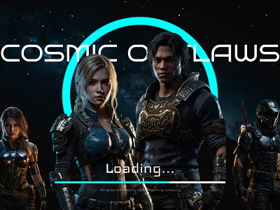 Cosmic Outlaw Game UI & UX Design figma ui design ux design