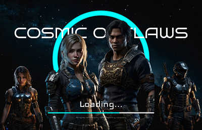 Cosmic Outlaw Game UI & UX Design figma ui design ux design