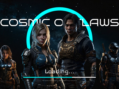 Cosmic Outlaw Game UI & UX Design figma ui design ux design