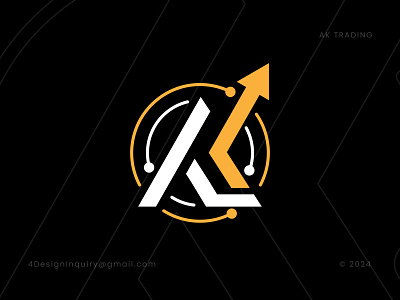 A K Trading Logo adobeillustrator ak trading arrow branding business corporate dynamic growth innovation logo design logodesigner logos logotype minimalist modern monogram professional progress success trading