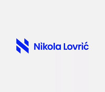 "Nikola Lovric" Logo Animation 2d 2d animation 2d motion animation branding design icon logo motion graphics