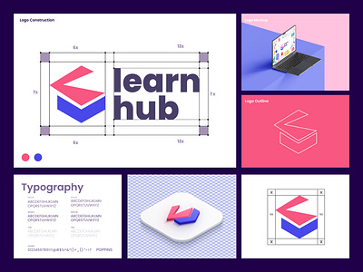 Letter L, LEARN HUB logo design. best logo brand identity branding creative design illustration logo logo design vect plus