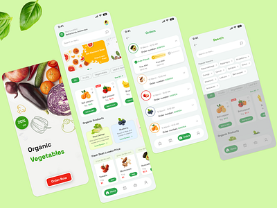 Grocery Application application graphic design ui ux vector