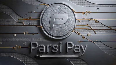 Parsi Pay Silver Coin Splash Animated - 8K 3d animation branding graphic design logo motion graphics