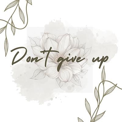 Unwavering Spirit: Never Give Up design graphic design illustration logo motion graphics ui ux vector