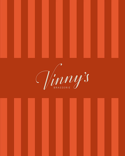 Vinny's logo reveal animation branding fine dining logo reveal restaurant