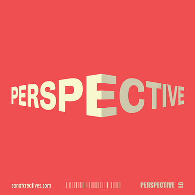 Perspective Typography design graphic design text type typography