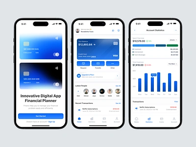 Wallpay - Banking Mobile App app app design bank banking banking app clean design expenses finance finance app financial fintech mobile mobile app money payment transaction transfer ui ux