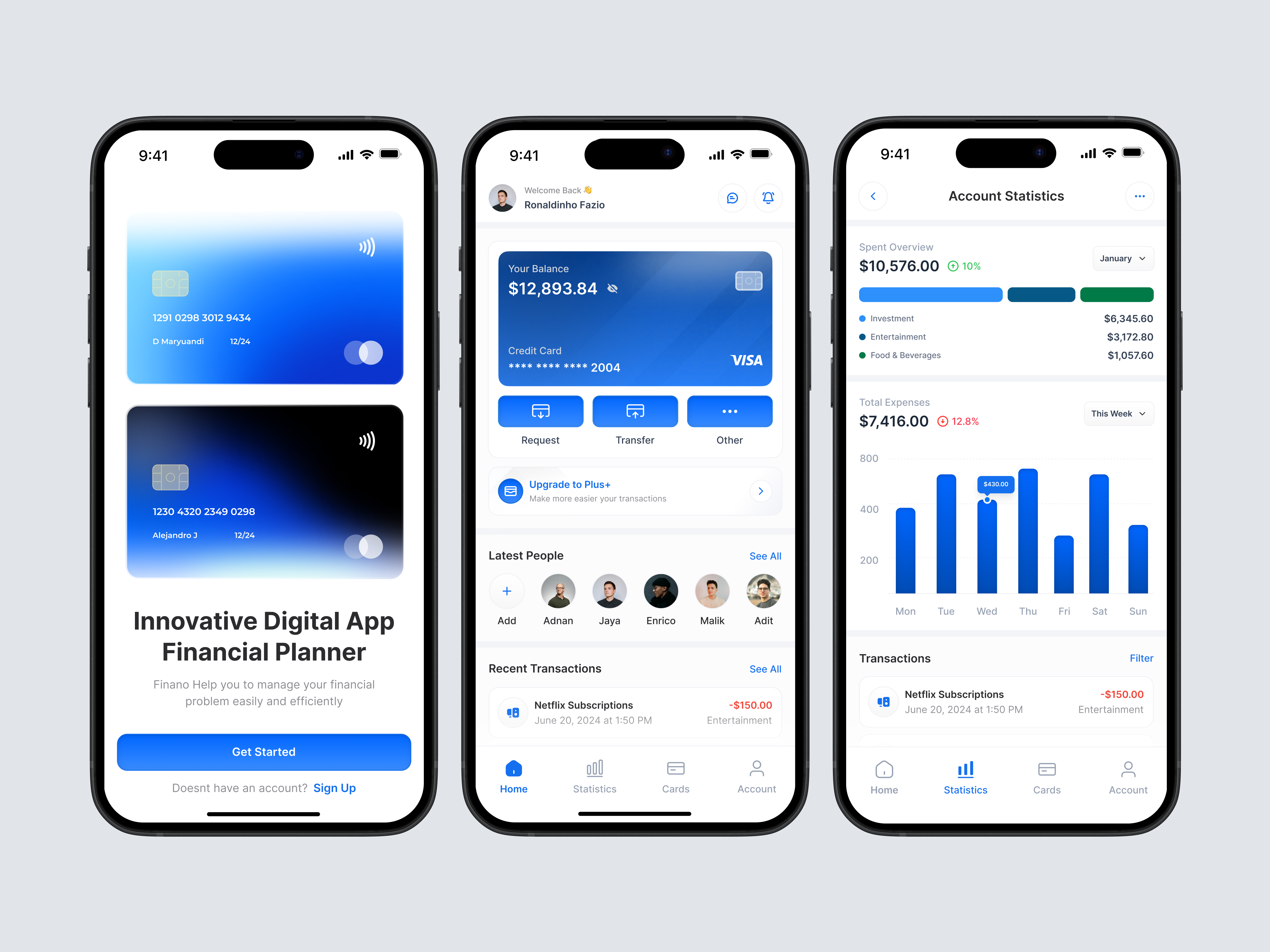 Example of Wallpay - Banking Mobile App