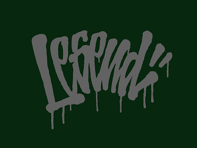 Legend calligraphy cyberpunk graffiti splatter spray street tag typography