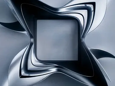 Blank Silver Shiny Frame Animated for Social Media Contents - 8k 3d animation branding graphic design logo motion graphics