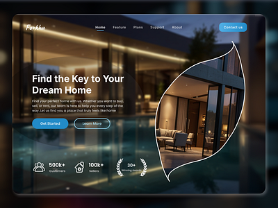 Real Estate Website Design branding design estate graphic design homepage illustration landing page landingpage logo page real ui ui design ux ux design vector web design webdesign website website design