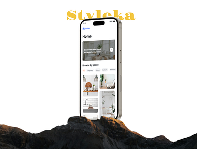 Styleka - Home App UI Design 3d app branding design graphic design logo motion graphics typography ui ux