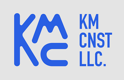 Logo Design KM Construction, LLC. graphic design graphic layout logo design