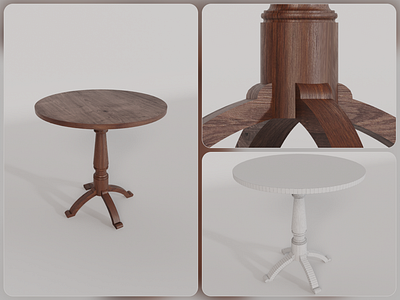 Day 02/30 - Table 1 30daychallenge 3dmodeling 3drendering dailyrender furniture