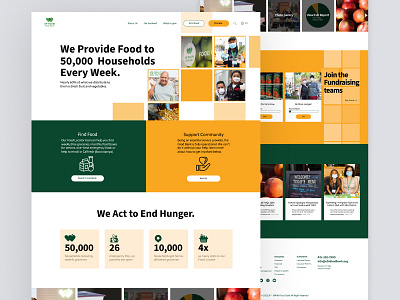 Food Bank - Website Redesign branding design ui visual website