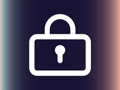 Padlock Closed Icon design iconography keylines ui vector