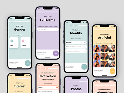 Mobile App UI UX Design - Onboarding, Splash screens app design apps clean design minimal mobile mobile app mobile kit onboarding pet mobile app product splash screen ui ui app ui design ui kit ui8 user interface ux ux design