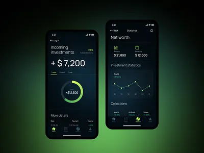 Investment Tracking and Analysis App app design figma ui ux