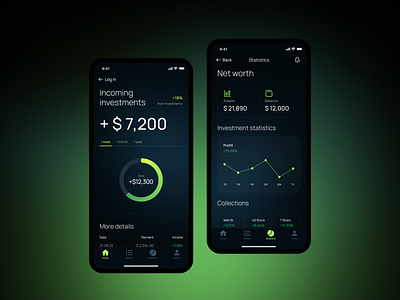 Investment Tracking and Analysis App app design figma ui ux