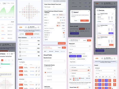 Retinalogik | Vision Screening Web App app branding clinic crm dashboard eye care hospital managment patient user experience vision web app website