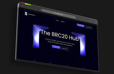 SatoshiSync - The BRC20 Hub blockchaindesign cleandesign crypto digitalcurrency gradient moderndesign responsivedesign ui uiux userinterface