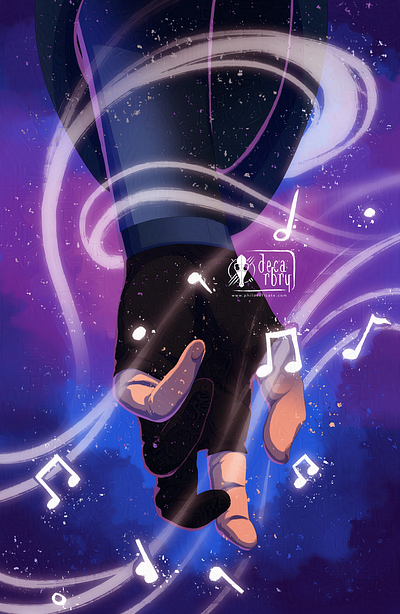 cosmic music fantasy art illustration portrait