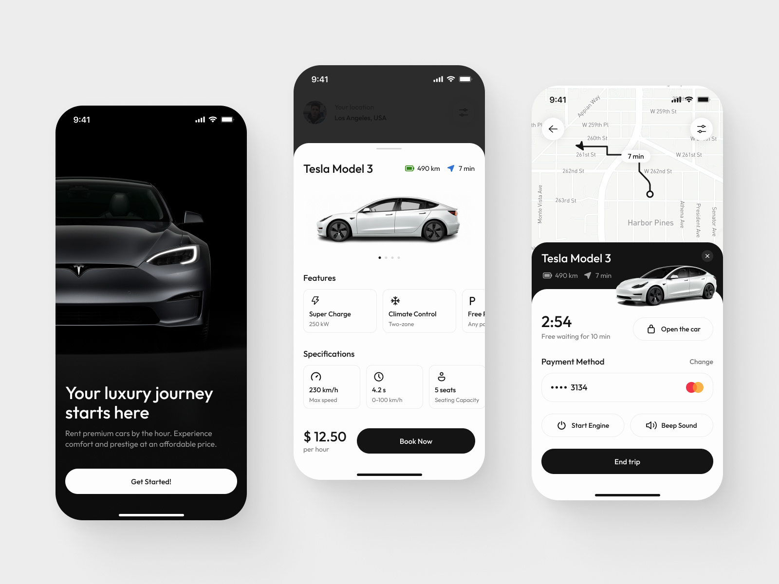 Example of Modern Mobile App Screens UI UX
