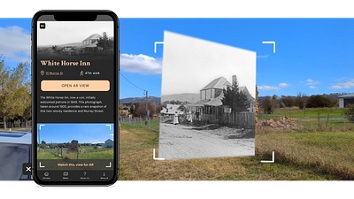 Collector History Walk app ar augmented reality design ui ux