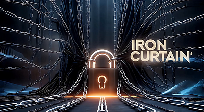 The Iron Curtain Blockchain Security Concept Animated - 8k 3d animation branding graphic design logo motion graphics