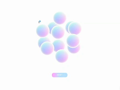 Interactive 3D Draggable Bubbles using Spline animation bubble 3d animation interactive animation motion graphics spline design threejs animation ui