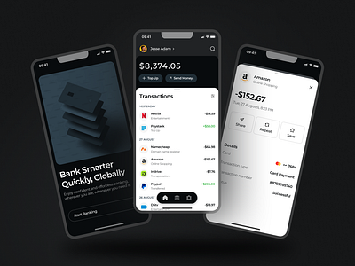 Financial Mobile App design financial product design ui uiux design ux