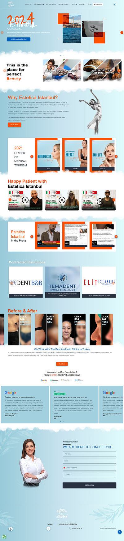 Plastic Surgery Procedures Website elementor build websites elementor design website design website designer websites wordpress wordpress cms wordpress website wordpress website design