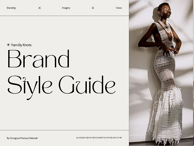 Yarn By Knots Fashion Brand Style Guide branding