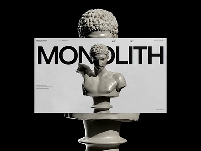 Monolith Studio [Launch Day] 3d 3d design animation art direction design development figma interaction motion design motion graphics studio tattoo tattoo studios ui ui design user interface ux ui web pages webflow website