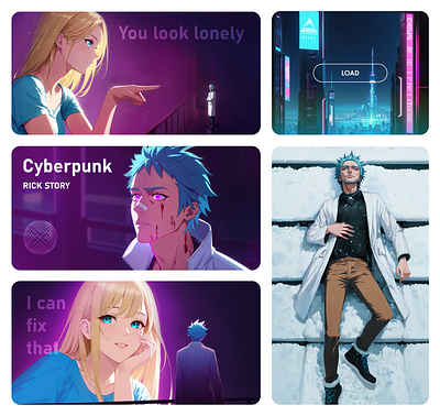 Wubba Lubba dub-dub running anime bladerunner comics cyberpunk future graphic design illustration image manga post rick rickandmorty sci fi shot story