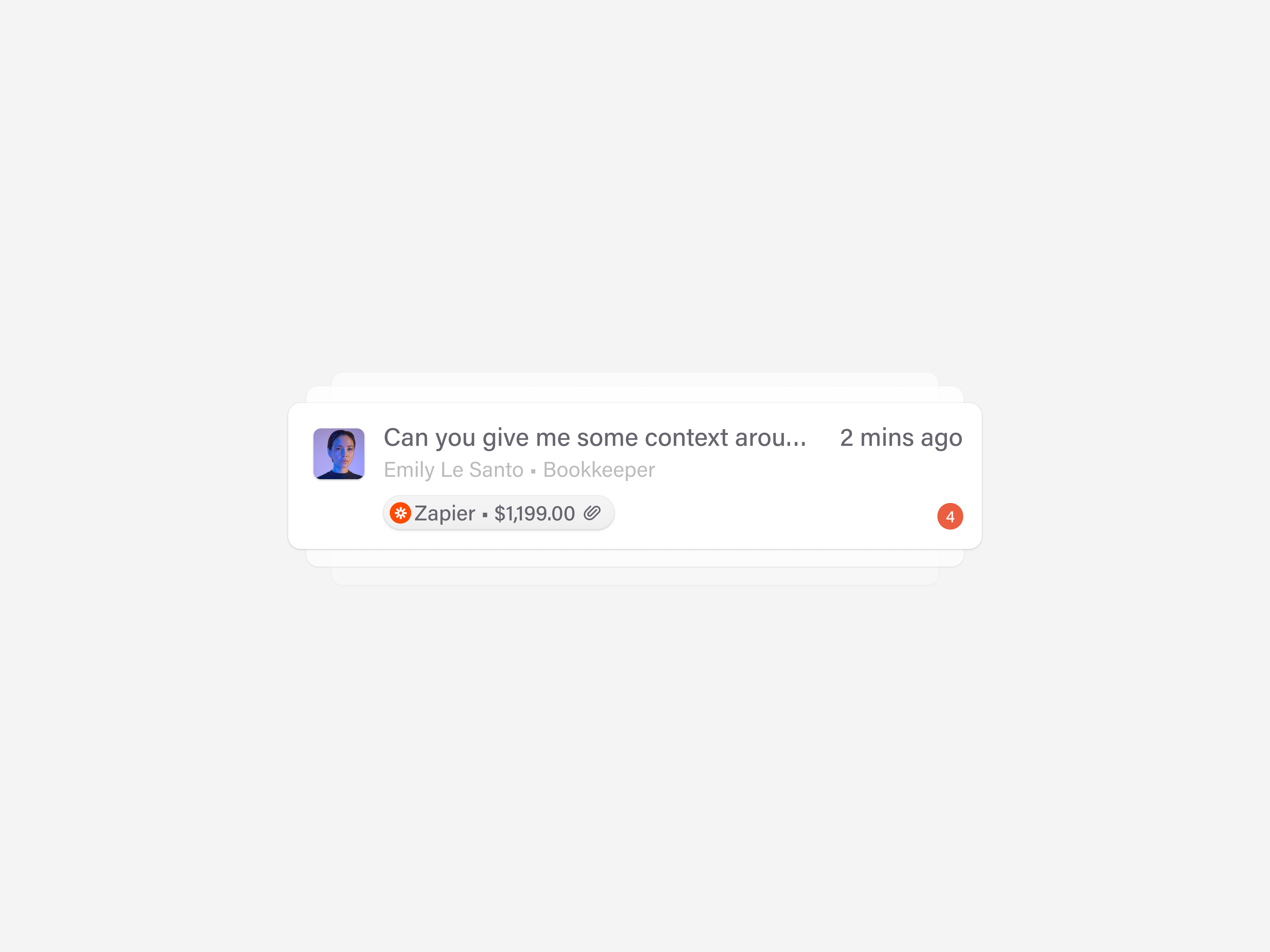 Experimenting with light mode components app clean component design email light lightmode message notification saas ui widget