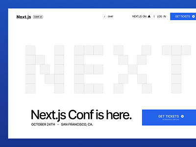 Next.js Conference Re-creation design figma figmadesign javascript landing page nextjs ui uiux