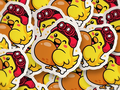 Chicken 🍗 🐔 animal branding cartoon character chick chicken chickens cute doodle farm flat food fried chicken icon illustration logo mascot pet yellow