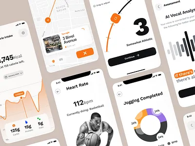 Fitness App app appdesign design fitness gym health sports ui wellness