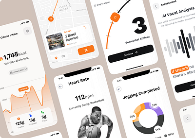 Fitness App app appdesign design fitness gym health sports ui wellness