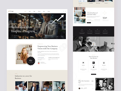 Anage- Business Website Template agency branding business company corporate creative design finance illustration logo ui