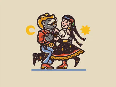 Bailesito character graphic design illustration