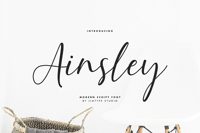 Free Font - Ainsley Script Branding Font branding business font free free font script