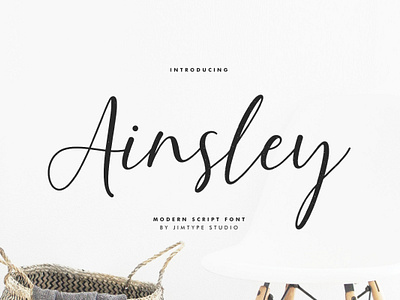 Free Font - Ainsley Script Branding Font branding business font free free font script